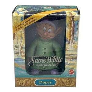 Mattel 92’ Dopey Snow White Action Figure Size 6” Tall Vintage